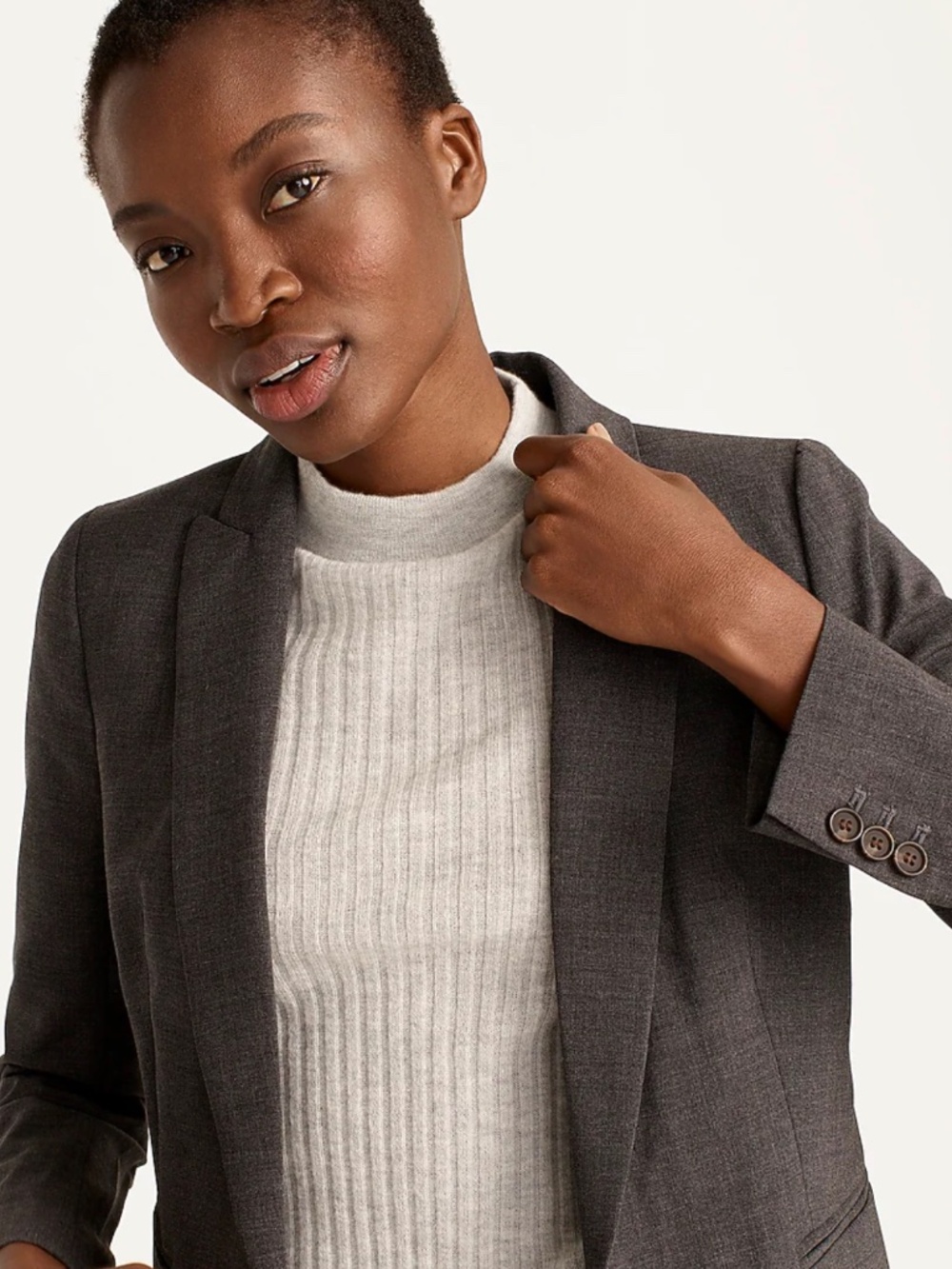 J. Crew Parke Suit - Charcoal Stretch Wool